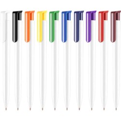 Plastic Printed logo Pen Absolute Extra  Retractable Pens with ink colour black